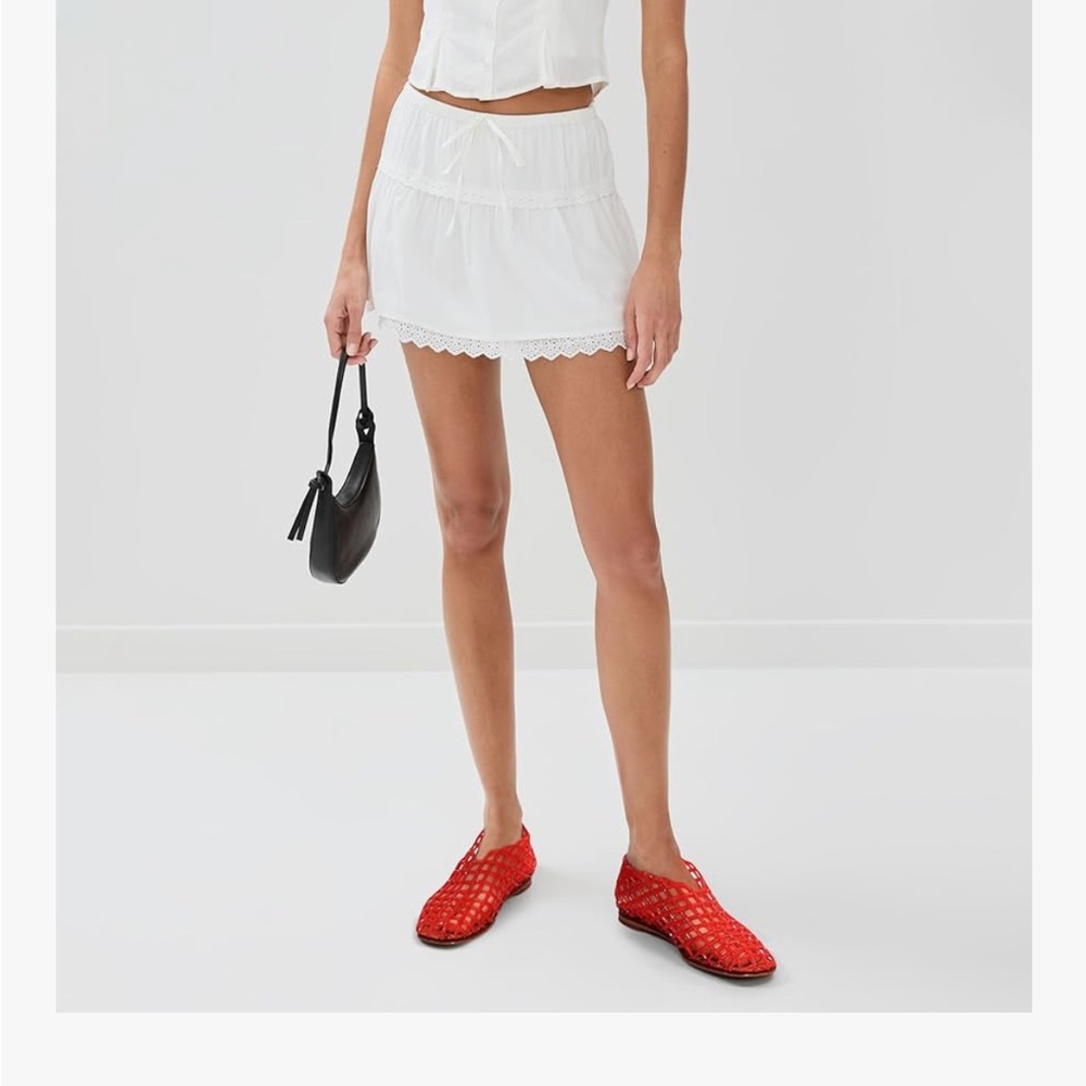 Red Jelly Mesh Ballet Flats
